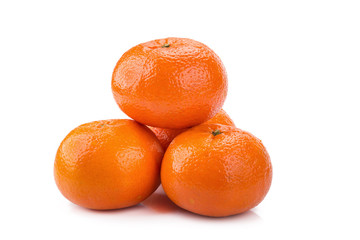 Orange fruit isolated on white background.