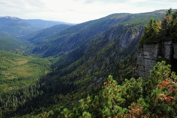 View of the rocky landscape