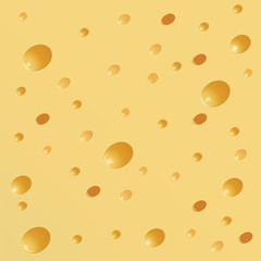 cheese yellow background realistic vector illustration art creative