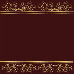 background decorated with Art Gold dividers for design illustration art creative