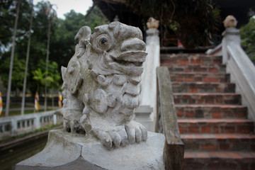 Dragon of One Pillar Pagoda, Hanoi, Vietnam