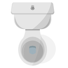 Toilet bowl isolated