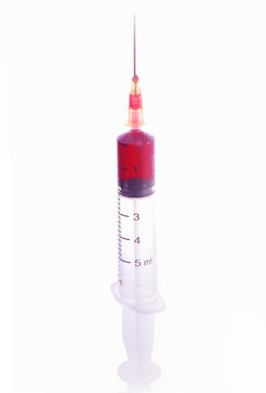 Injection Needle On White Background