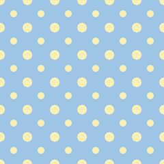 Abstract vector dotted seamless pattern.
