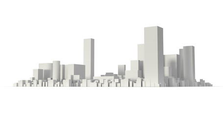 City Landscape, 3D rendering of Big City