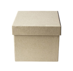 Cardboard box isolated on white background