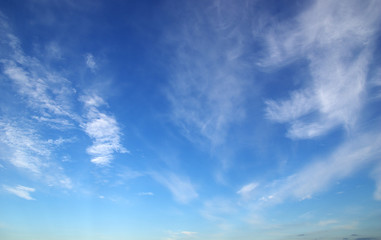 blue sky and clouds
