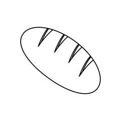 Fresh and delicious bread icon vector illustration graphic design