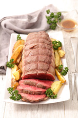 roasted beef