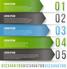 Green Arrows Infographics