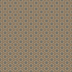 Brown mystic ornaments background pattern