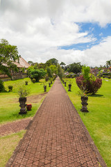 Taman Ayun Temple, a royal temple of Mengwi Empire located in Mengwi, Badung regency that is famous places of interest in Bali. Indonesia.