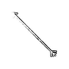 Isolated bow arrow icon vector illustration graphic design