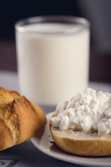 Milky healthy breakfast