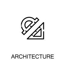 Architecture icon or logo for web design.