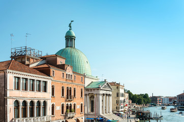 Obraz premium VENICE, ITALY - June 30, 2016. Beautiful view of water street an