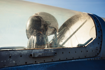 Pilot's old helmet.
