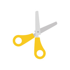 Scissor school utensil icon vector illustration graphic design