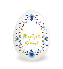 Jajko Wielkanocne z Kaszubskim Wzorem - obrazy, fototapety, plakaty