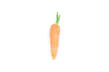 fresh carrots, baby carrot isolated on white background.