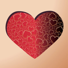 Seamless abstract background with heart