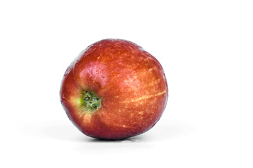 red apple isolated on the white background.