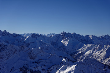 Fototapeta na wymiar Nebelhorn Panorama