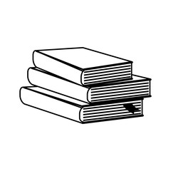 Books library education icon vector illustration graphic design