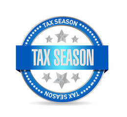 tax season seal concept. Illustration