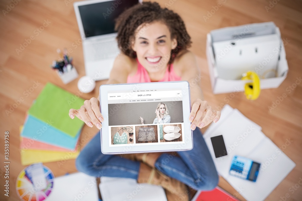 Canvas Prints composite image of website homepage