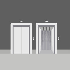 Open and close elevator doors