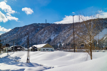 snow, mountain