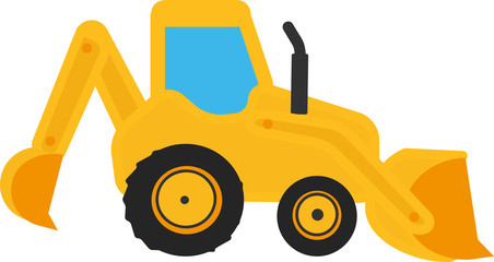 Желтый бульдозер