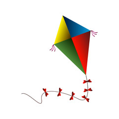 Isolated kite toy