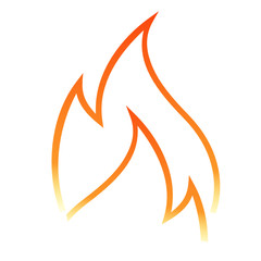 logo flamme orange