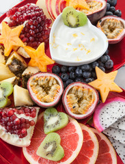 Frische exotische Fruechte