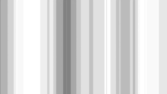 Vertical lines in various shades of gray animate across the screen with a blue bar segregating an area that represents television editing screens..