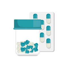medicine drugs isolated icon vector illustration design