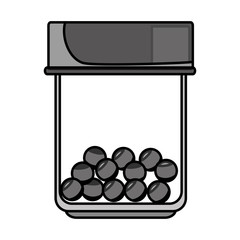 medicine bottle isolated icon vector illustration design