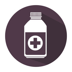 medicine bottle isolated icon vector illustration design