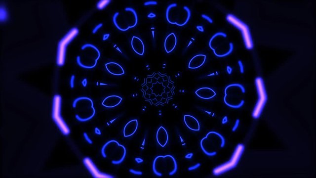 Psychedelic clip showing the formation of colorful star shapes and lines, color mixes and unique patterns for use as retro 1970 style backgrounds or general backdrops for screen savers and wallpaper..