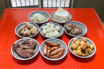 Chinese new year's food