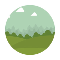 mountain emblem isolated icon vector illustration design