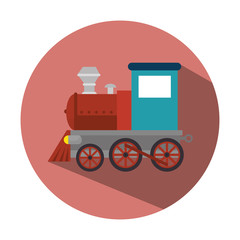 train vehicle isolated icon vector illustration design