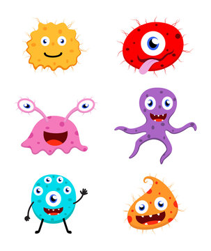 Cute Monster cartoon Collection Set