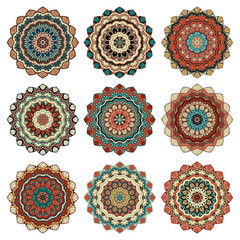 Mandala design element vector 2