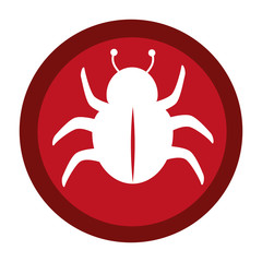 virus infection bug icon vector illustration design