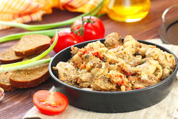 Meat stew with vegetables and spices