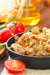 Meat stew with vegetables and spices