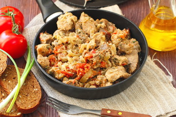 Meat stew with vegetables and spices